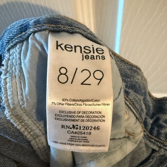 Kensie Women's Gray Straight Leg Jeans - Picture 7 of 9